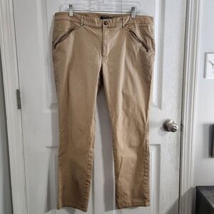 Lauren Ralph Lauren khaki pants colligate academia officewear women size 16